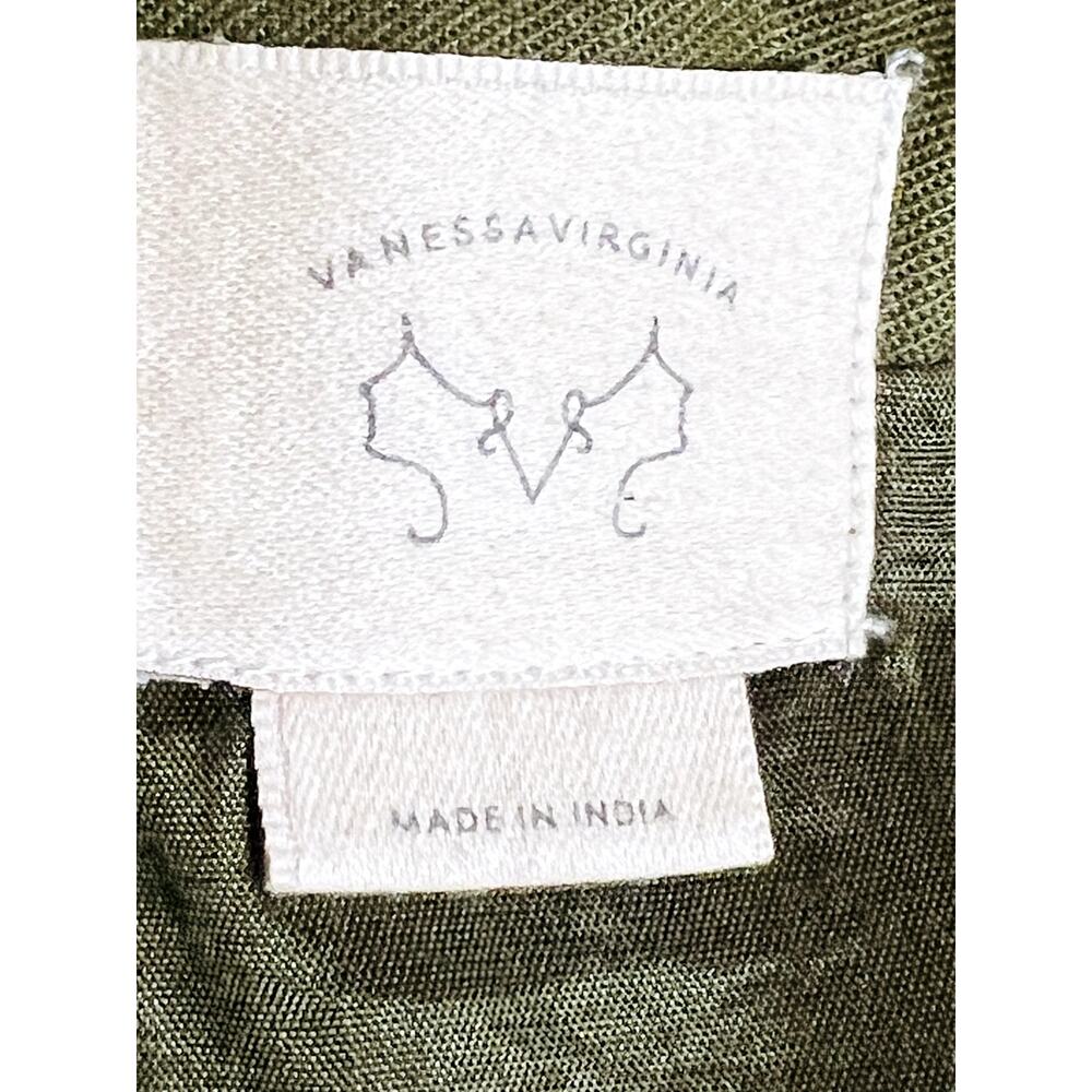 Anthropologie Tulipa Embroidered Skirt Vanessa Virginia Size 4 Side Zip Closure - Picture 7 of 8